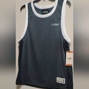 Half Court Basketball Jersey L Carbon/Black